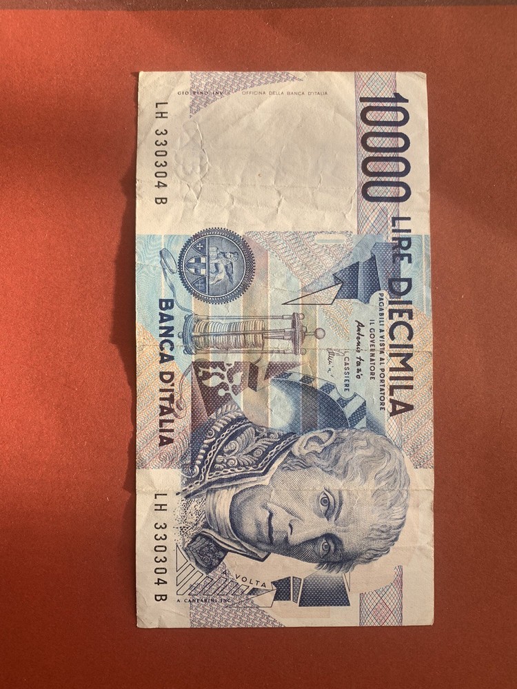 Alessandro Volta 10,000 Lire Banknote