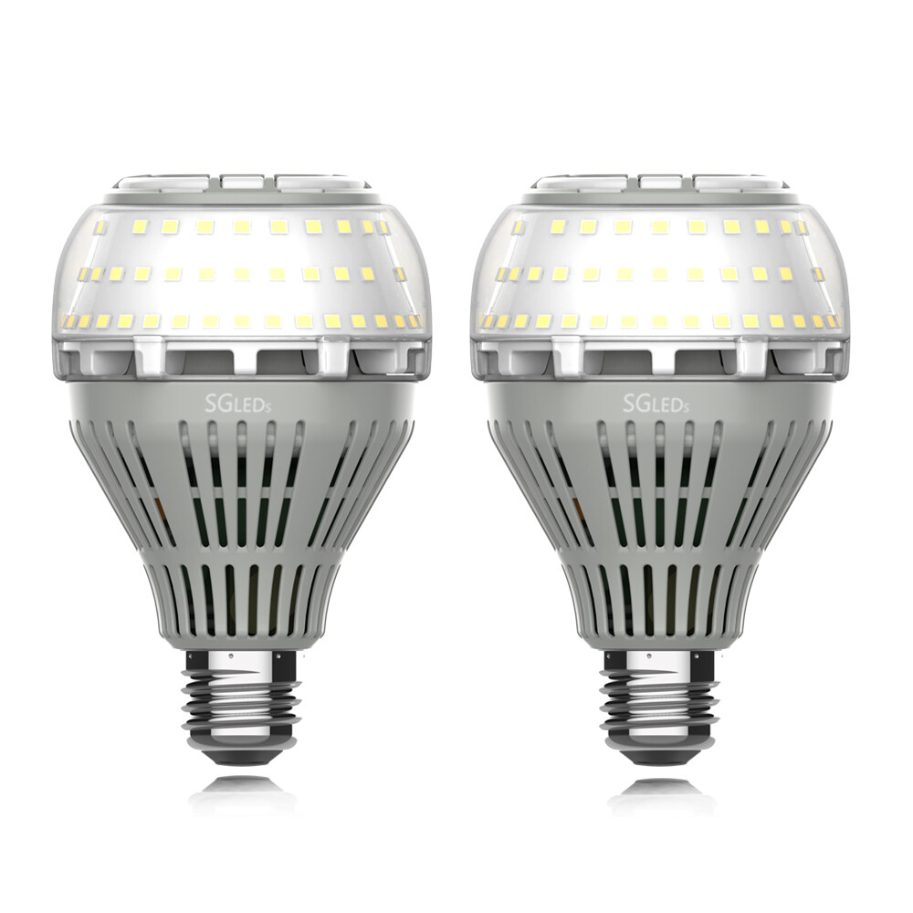 2 pcs 22W=200W LED Light Bulb 3000lm 5000K Clear White For Home Lighting SANSI