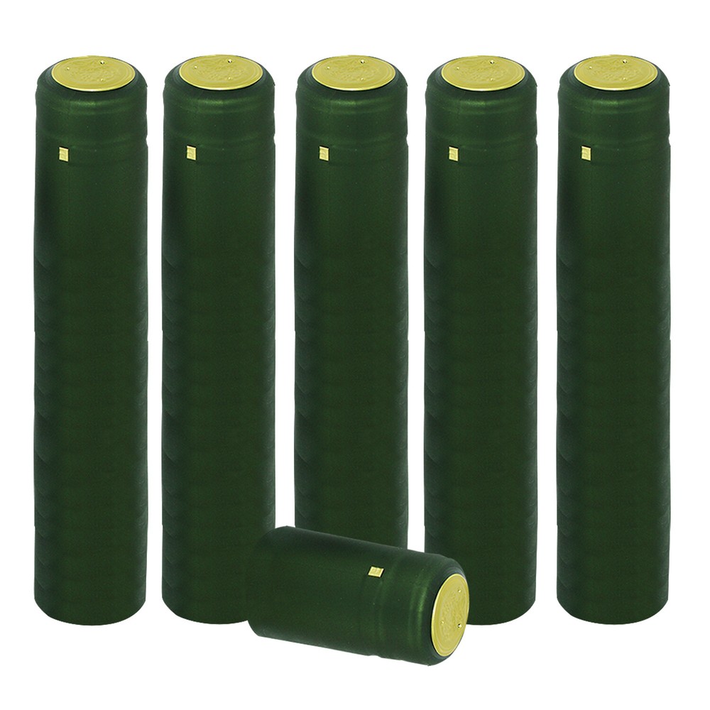 Home Brew Ohio Matte Green PVC Shrink Capsules 100 count