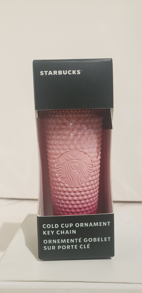 Starbucks 2022 cold cup keychain/ornament (gradient pink)