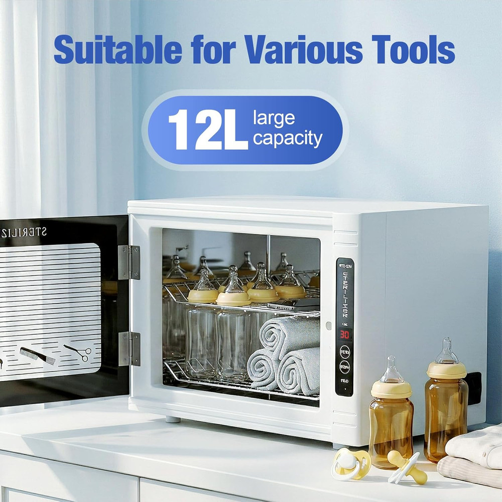 UV Sanitizer Cabinet with Timer - Disinfect Your Essentials Safely!