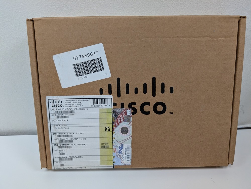 Cisco Stackwise-480 OEM Stacking Cable, 1M, STACK-T1-1M [NEW] [USA]