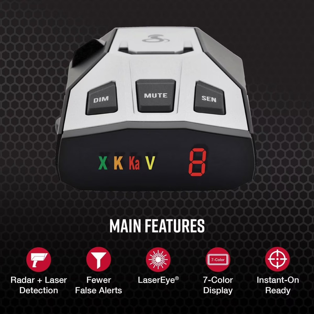 Long Range Laser Radar Detector Front Rear