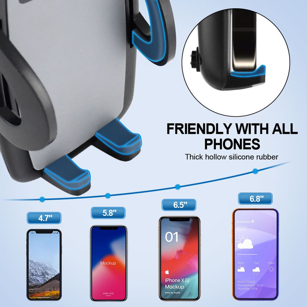 Flexible Long Arm Car Phone Mount Strong Suction Cup Holder for iPhone Android