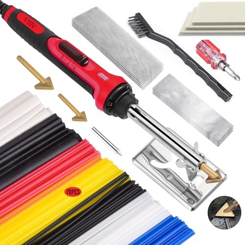150W Plastic Welder Kit, 3-Speed Temperature Control Plastic Welding Kit, Red