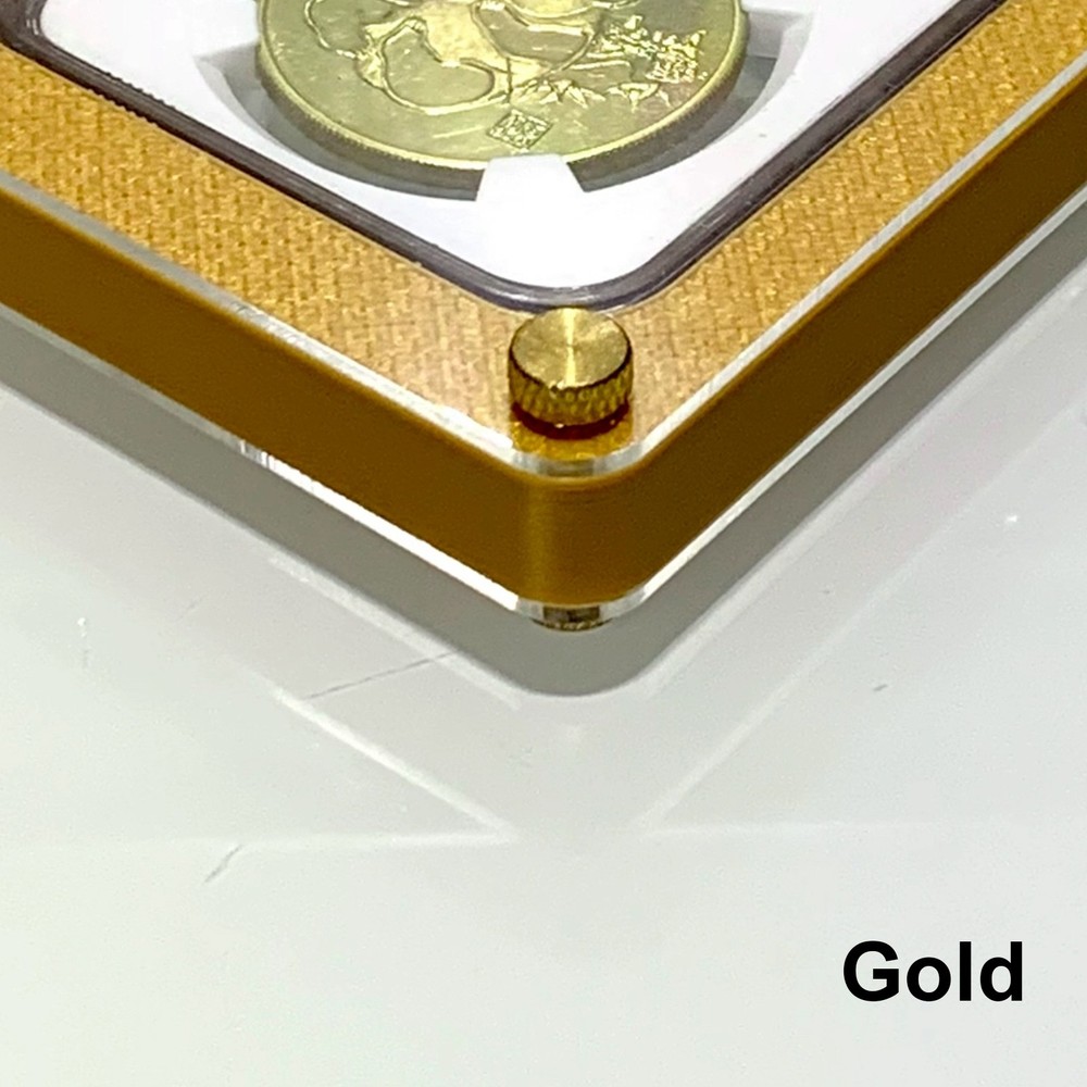 Dual-Panel Acrylic Display Stand Case Holder for NGC Graded Coin Storage Box