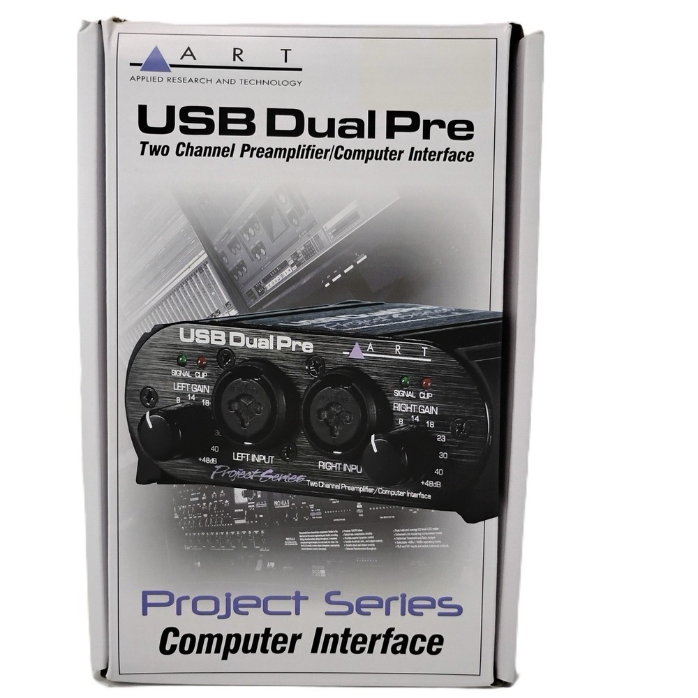 USB Dual Pre Two Channel Preamplifier/Computer Interface
