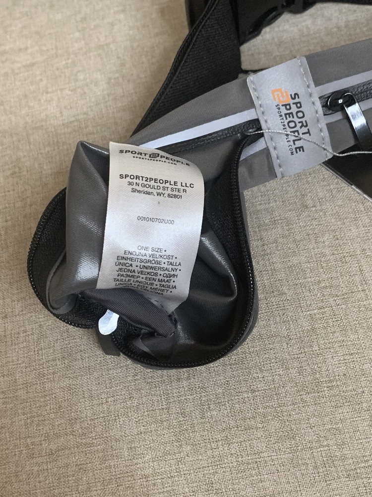 Sport2People Running Belt Classic - Black. NWT