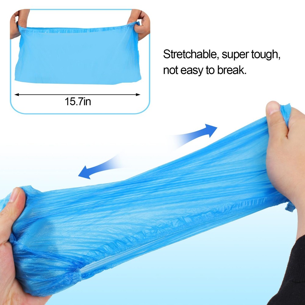 100 Pack Disposable Waterproof Shoe Covers Non-Slip Boots Floor Protector