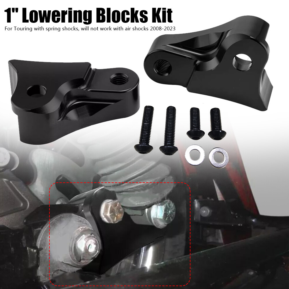 1'' Lowering Blocks Bracket Kit For Harley Electra Glide Ultra Limited FLHTK