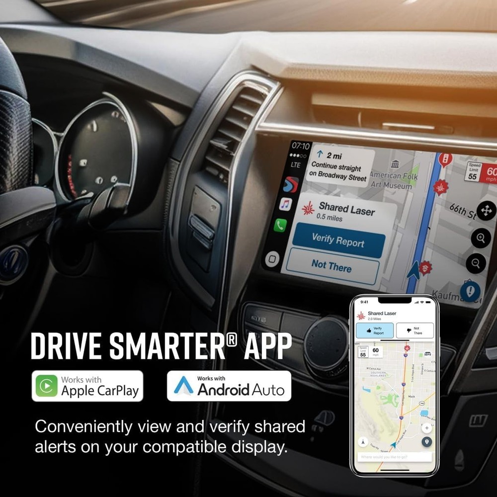 Escort MAX 4 Radar Detector 2X Filtering Advanced Range GPS Bluetooth CarPlay