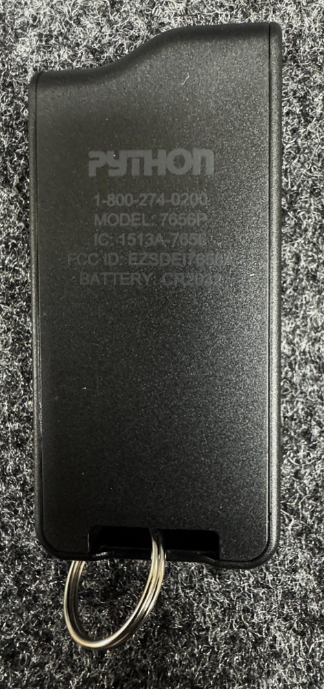 Python 7656P Remote Control fresh battery in remote with extra battery included