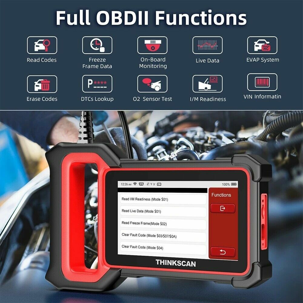 Thinkscan Plus S4 Car Scanner ECM SRS ABS TCM BCM Diagnostic Tool Code Reader