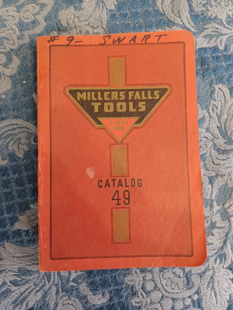Vintage Millers Falls Tools Catalog 49 Hand Tools Electric Tools
