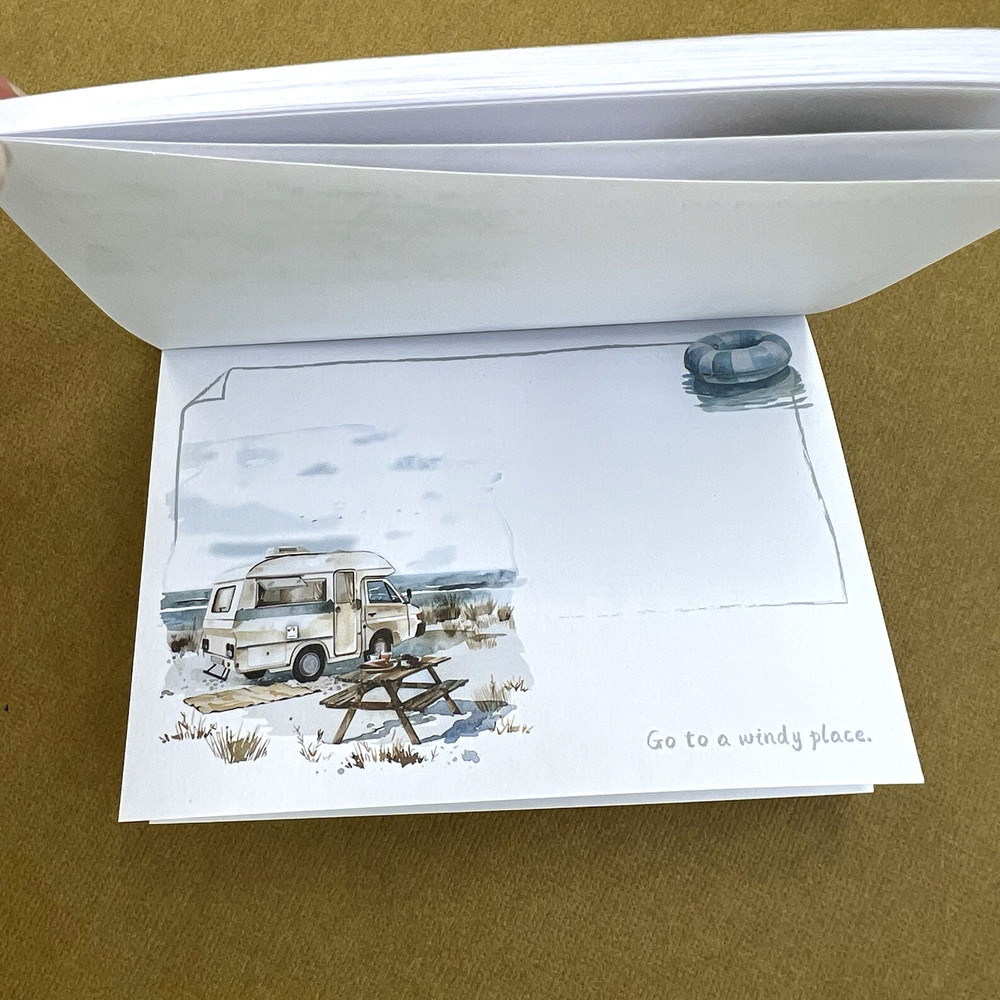 Tropical Beach Ocean Memo Pad 60 Sheets
