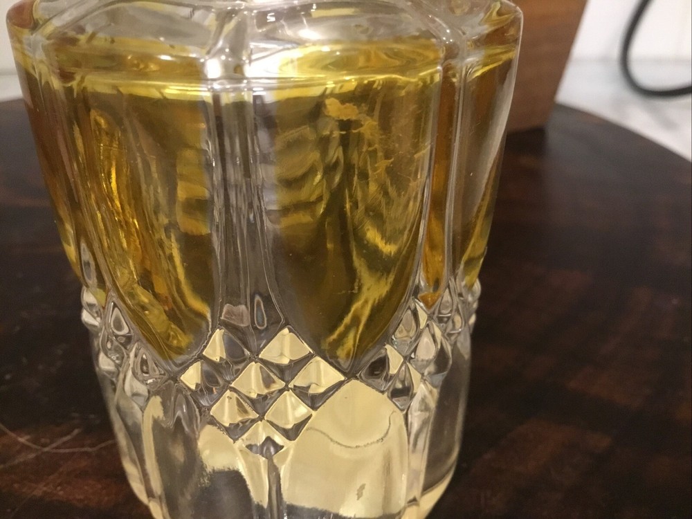 Vintage Val Saint Lambert Perfume Bottle Pressed Glass