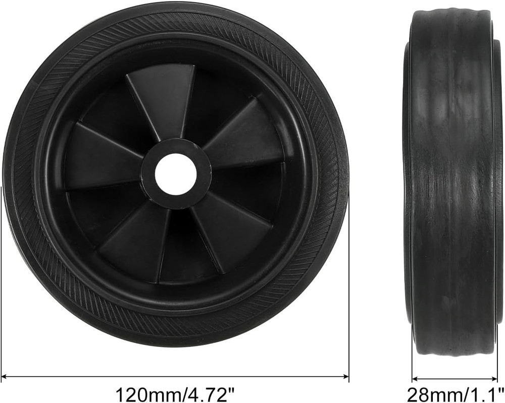 4.5" Air Compressor Wheels, 2 Pcs Universal Air Compressor Wheel Replacement Par
