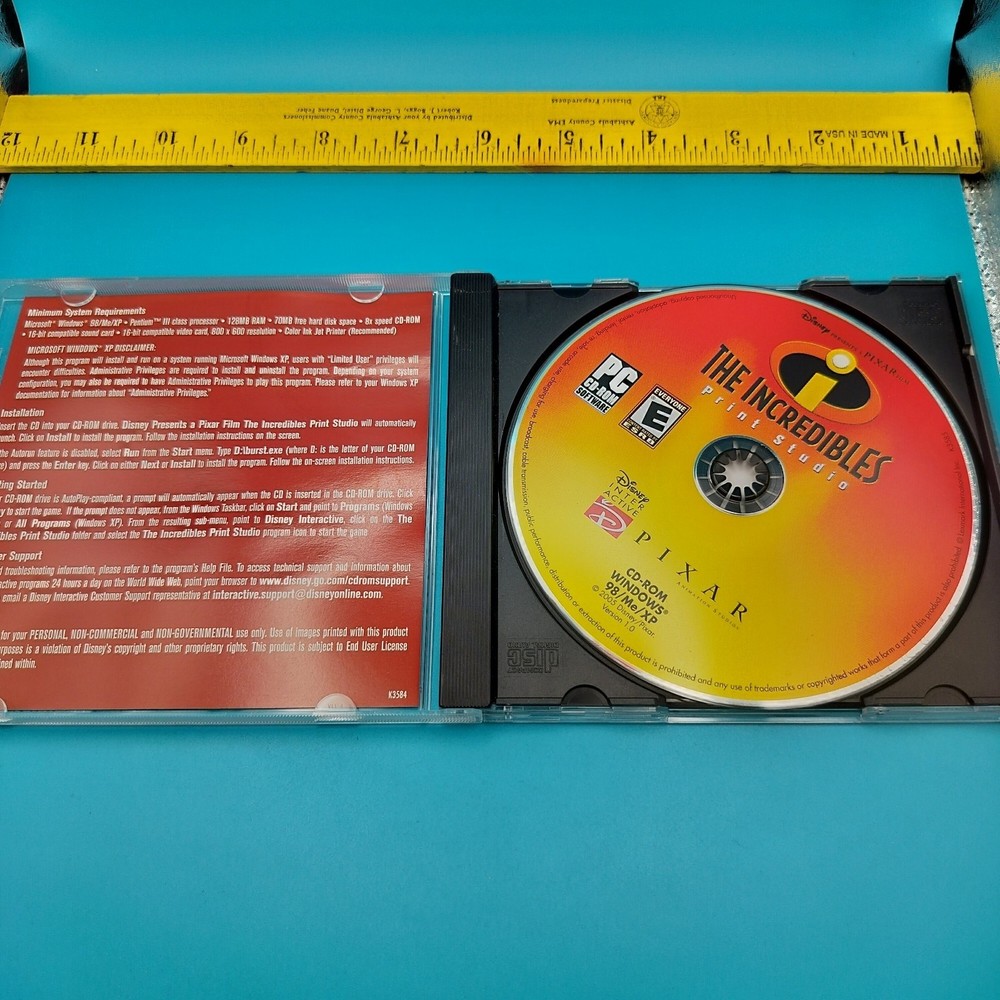 The Incredibles Print Studio PC Cd Rom