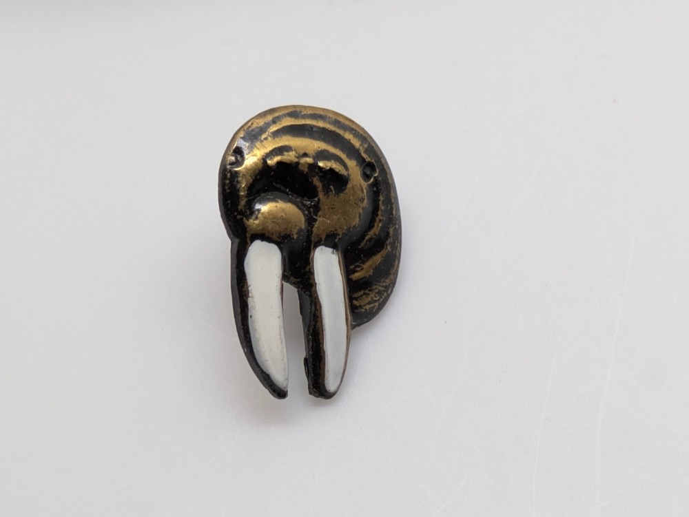 Tiny Walrus Head Lapel Pin