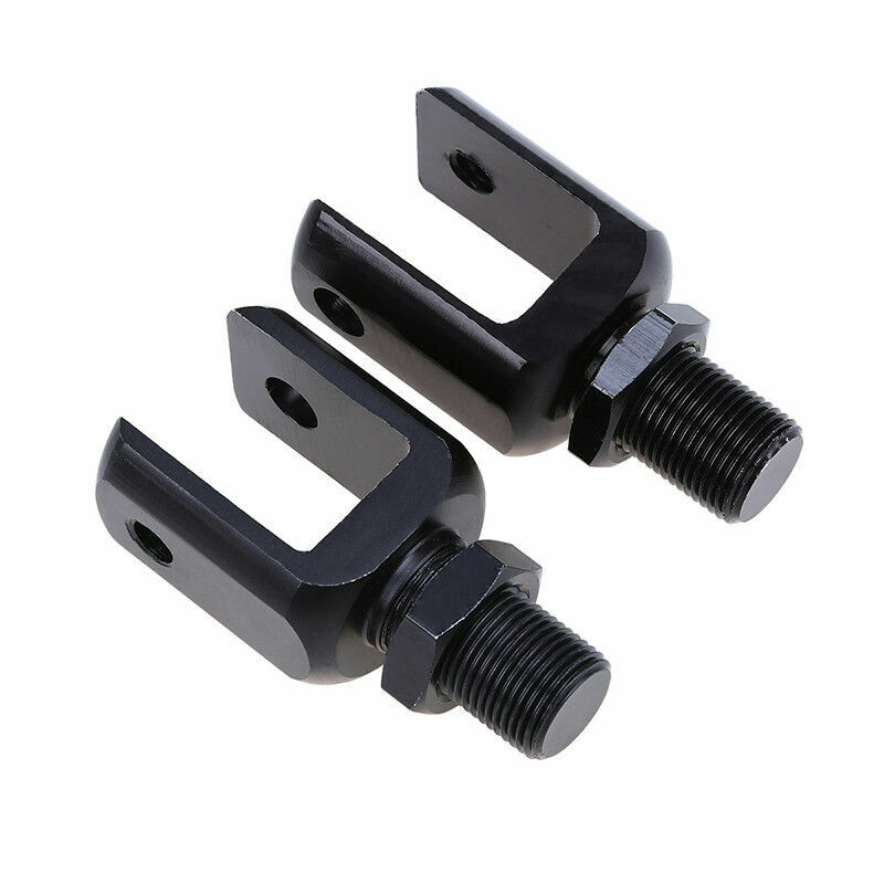 2pcs Universal Motorcycle Shock Absorber Adapter Fork Adapter Black Aluminum