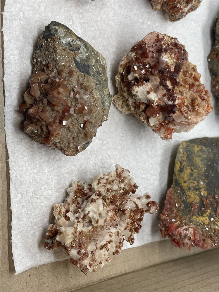 Vanadinite Bulk Lot - 9 Specimens - Mineral Specimens (lot 1)