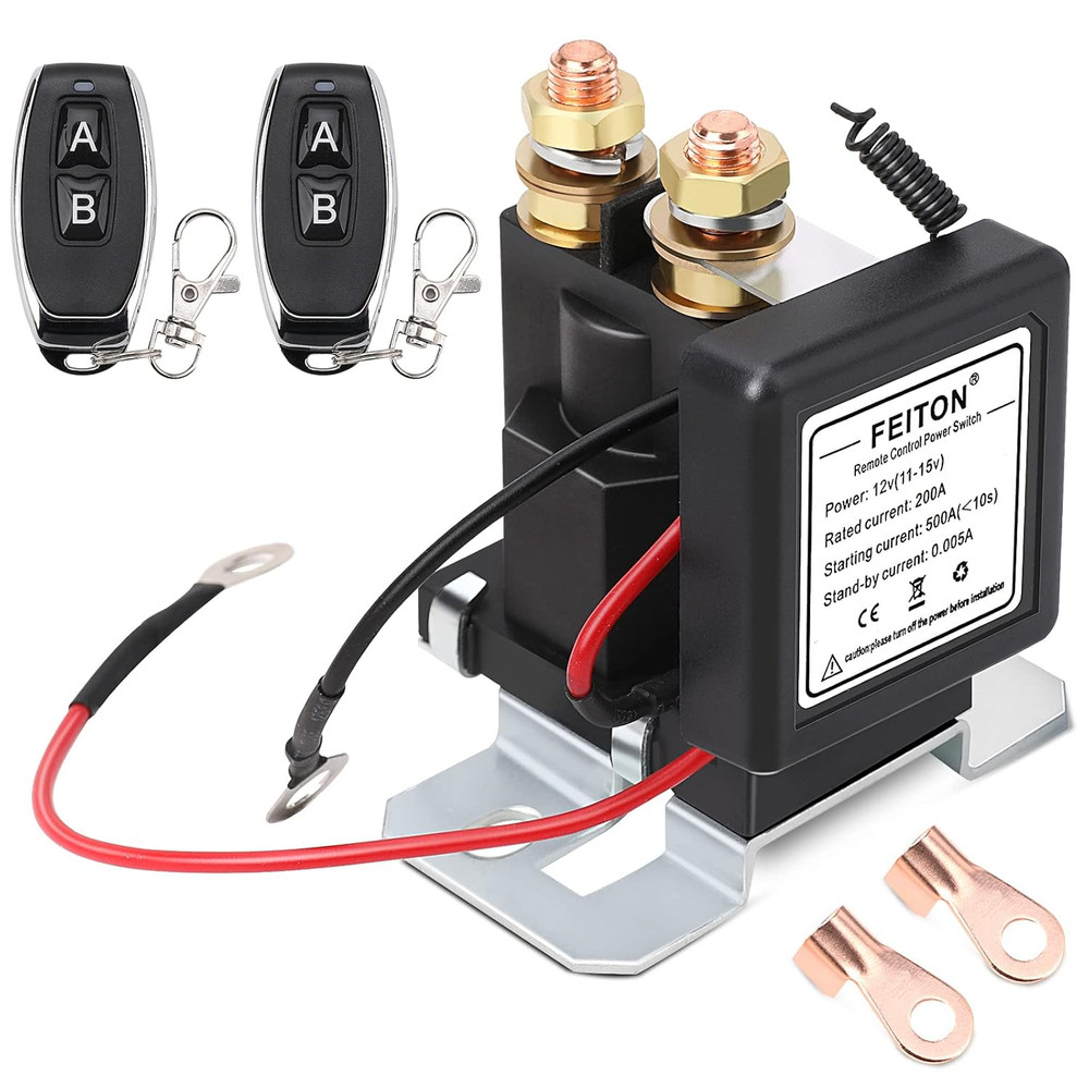 High Current Battery Disconnect Switch Remote Kill Switch for Car Truck 500A Sta
