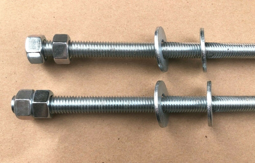 1/2 "-13 Threaded Rod Bar Studs With Nuts and Washer (2 piece)