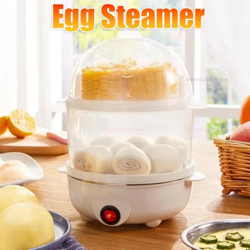 Smart Egg Cooker, White Egg Cooker Electric Eggs Boiler Multifunctional Mini Egg