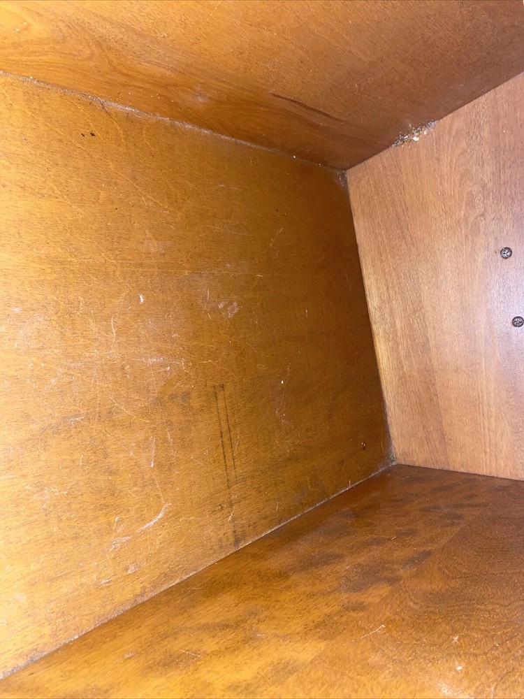 Vintage Baumritter Colonial Maple Wood Dough Box End Table