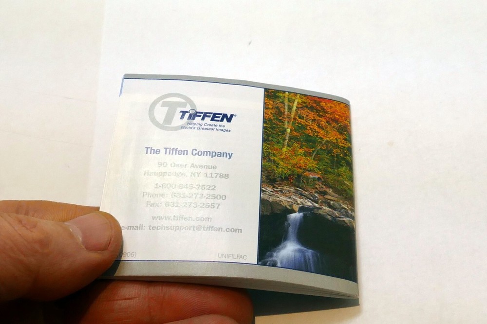 Tiffen Filter System Brochure Reference Guide product list