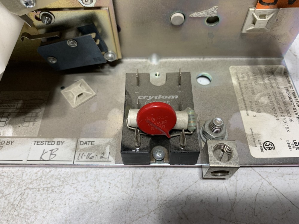 Automatic Transfer Switch ZTSD00B00010E for Emergency Systems 277/480V 100A 3Ph