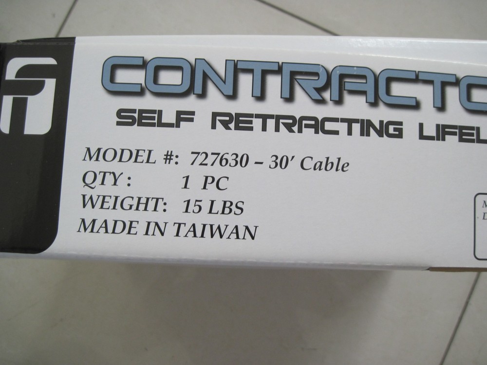 FallTech 727630, 30' Contractor Self Retracting Lifeline