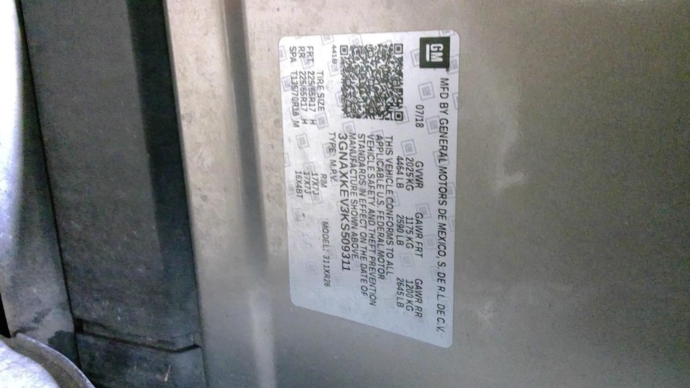 Temperature Control Panel Single Zone Fits 19-21 23-24 EQUINOX 998730