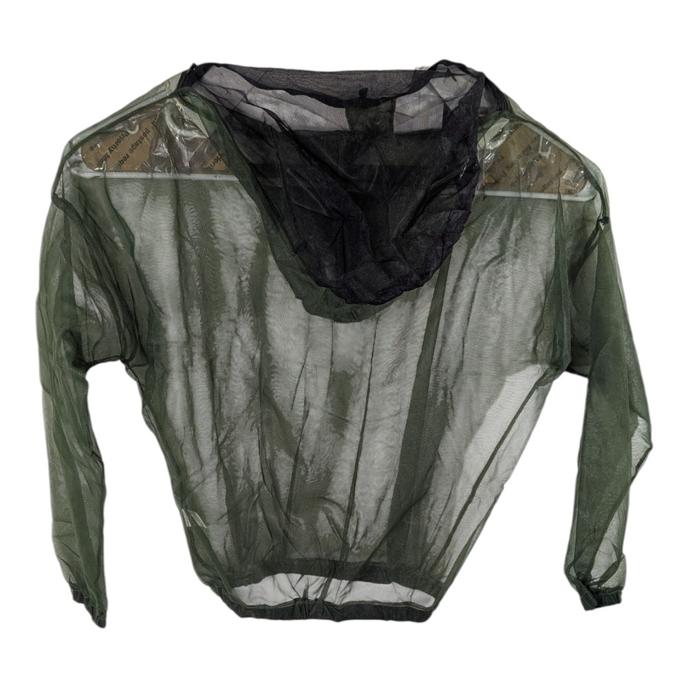Mosquito Bug Protective Full Zip Jacket Bushline Size Large Green