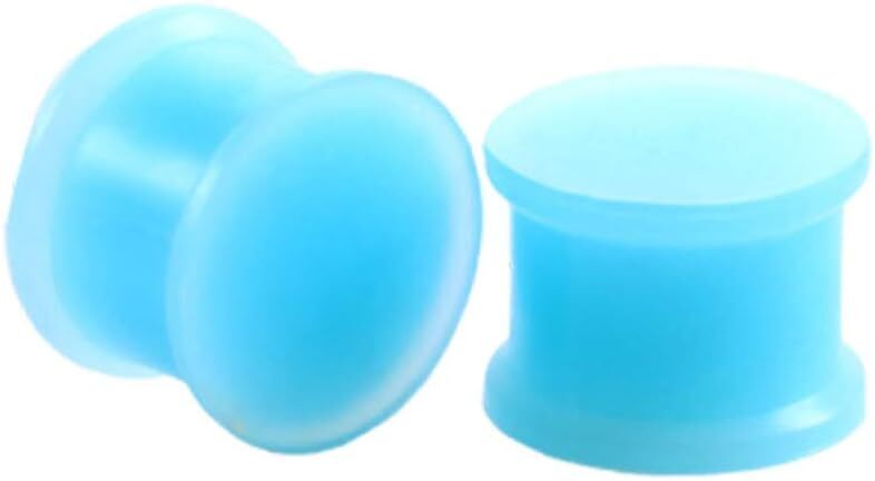 10pcs Random Silicone Plugs Ear Gauges Stretching Kit Solid Expander Tunnels