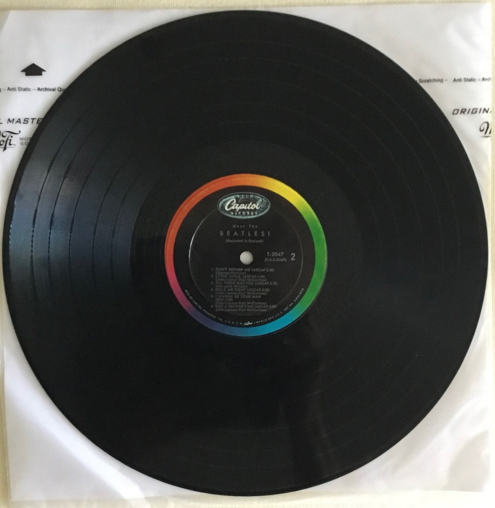 Meet the Beatles 1964 mono vinyl lp VG
