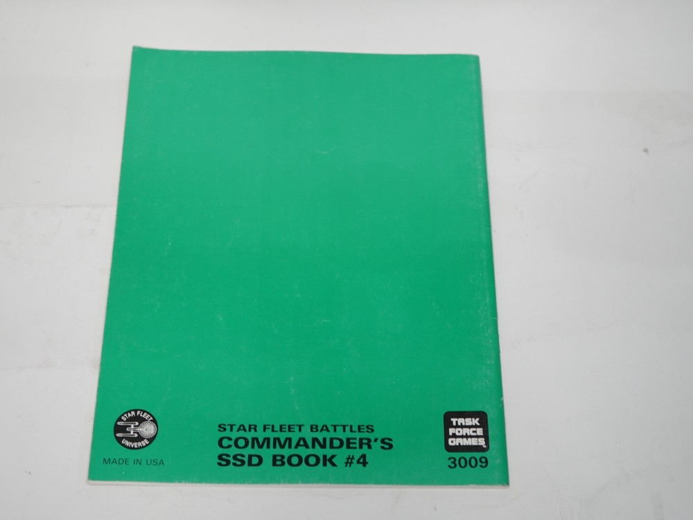 RPG Star Fleet Battles Commander's SSD Book #4 Task Force Games 3009