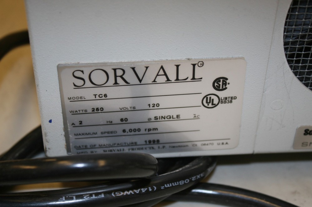 SORVALL TC6 TABLETOP CENTRIFUGE