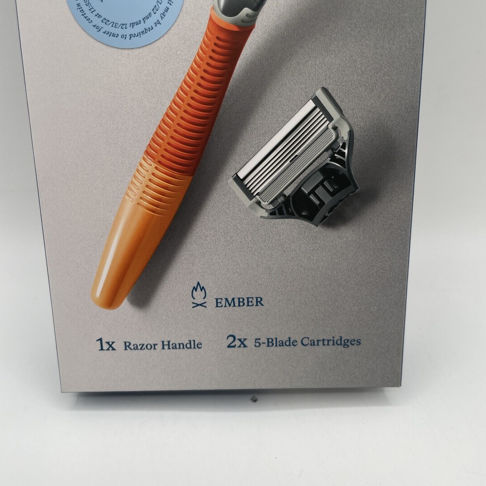 Harry's 1 Razor Handle Plus 2 X 5-Blade Cartridges Ember