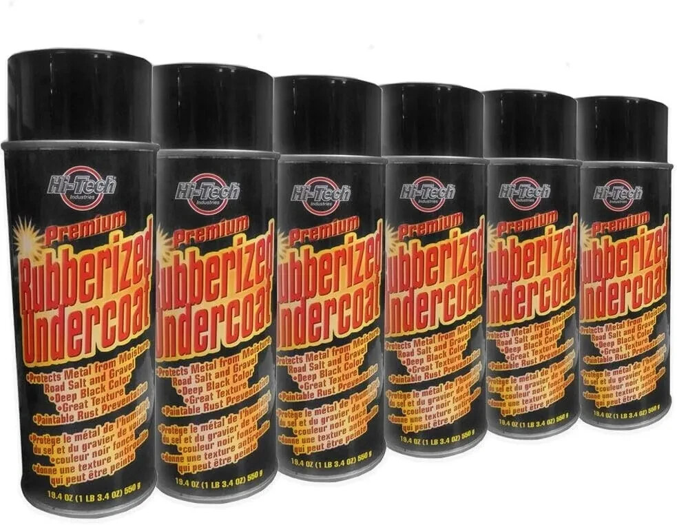Premium Rubberized Undercoat HT18021 by Hi-Tech, Paintable 19.4oz  -6 PACK
