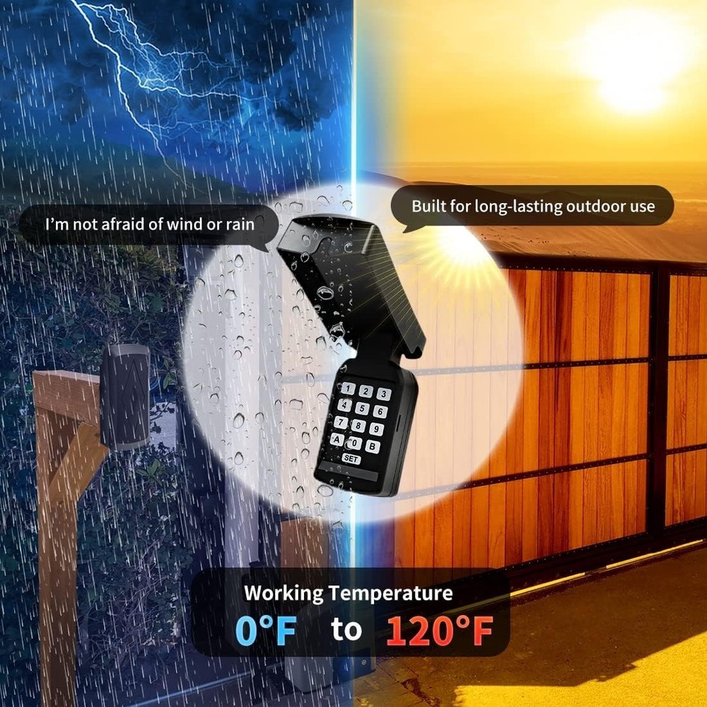 Wireless & Wired TC188 Keypad - Weather-Resistant Access Control for Gates