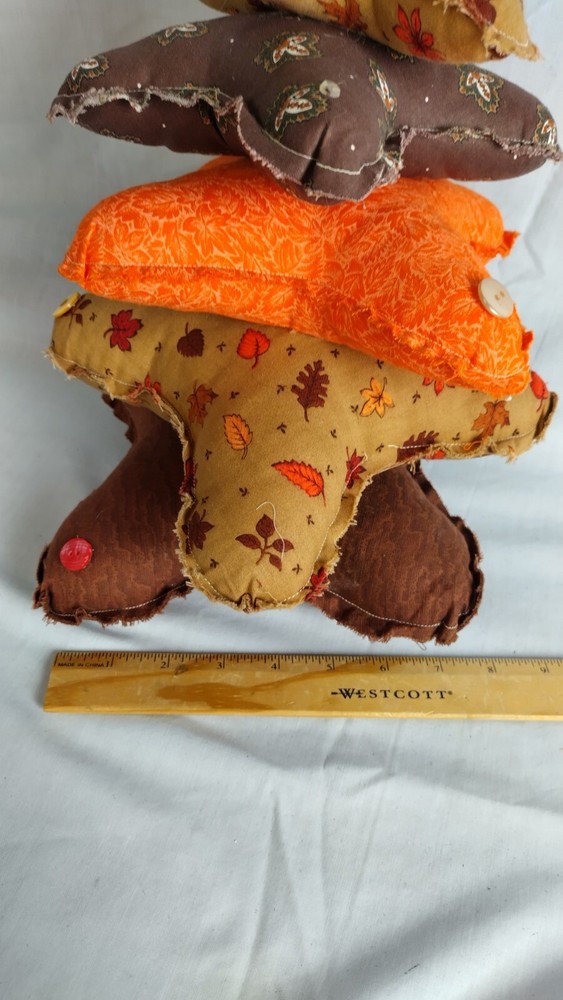 Autumn Handmade Fall Holiday Cloth Stuffed Tree Pillow Thick House Decor