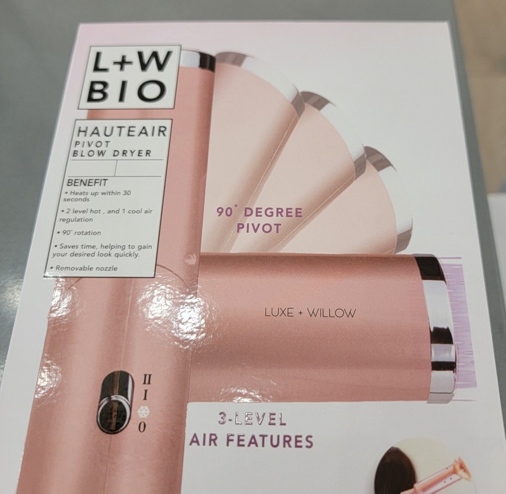 Lux and Willow hair dryer 90 degree foldable