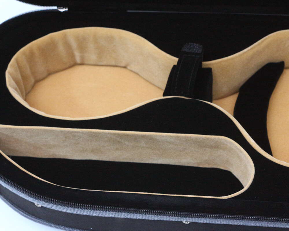 4/4Full Size Violin Case with Built-in Hygrometer and Basic Hardshell Protection