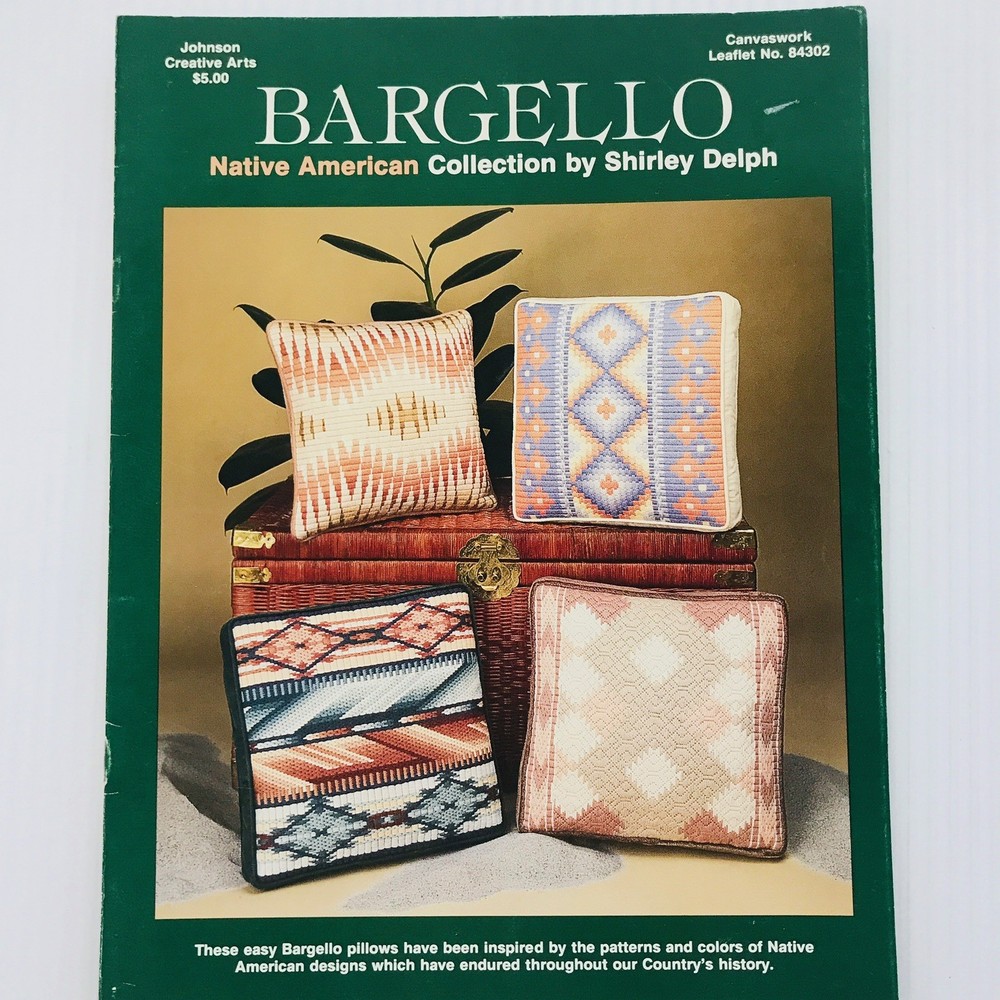 Bargello Native American Collection Vintage Needlepoint Pattern Booklet