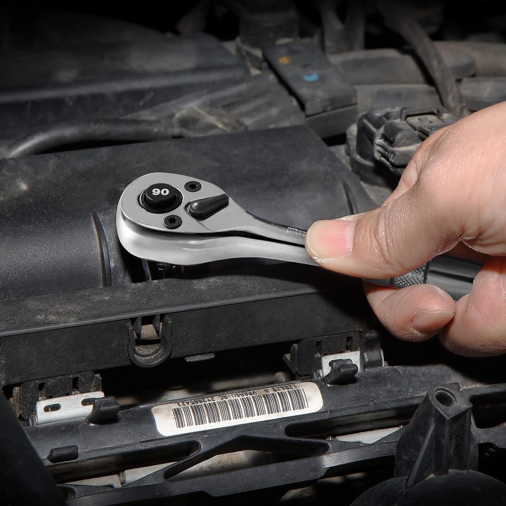 Versatile 1/4-Inch Quick-Release Ratchet With 90-Tooth for Ultimate Efficiency