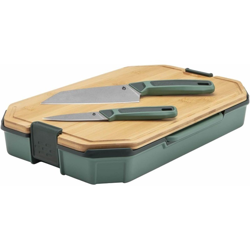 Gear ComplEAT Cutting Board Set - Cutting Board Kit with Polypropylene & Bamboo