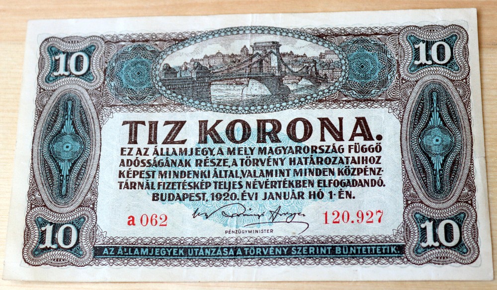 1920 Hungary 10 Korona P 60