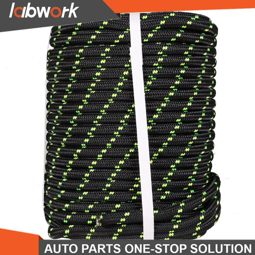 Labwork Double Braid Polyester Bull Rope 6180Lbs Breaking Strength 1/2" × 200'