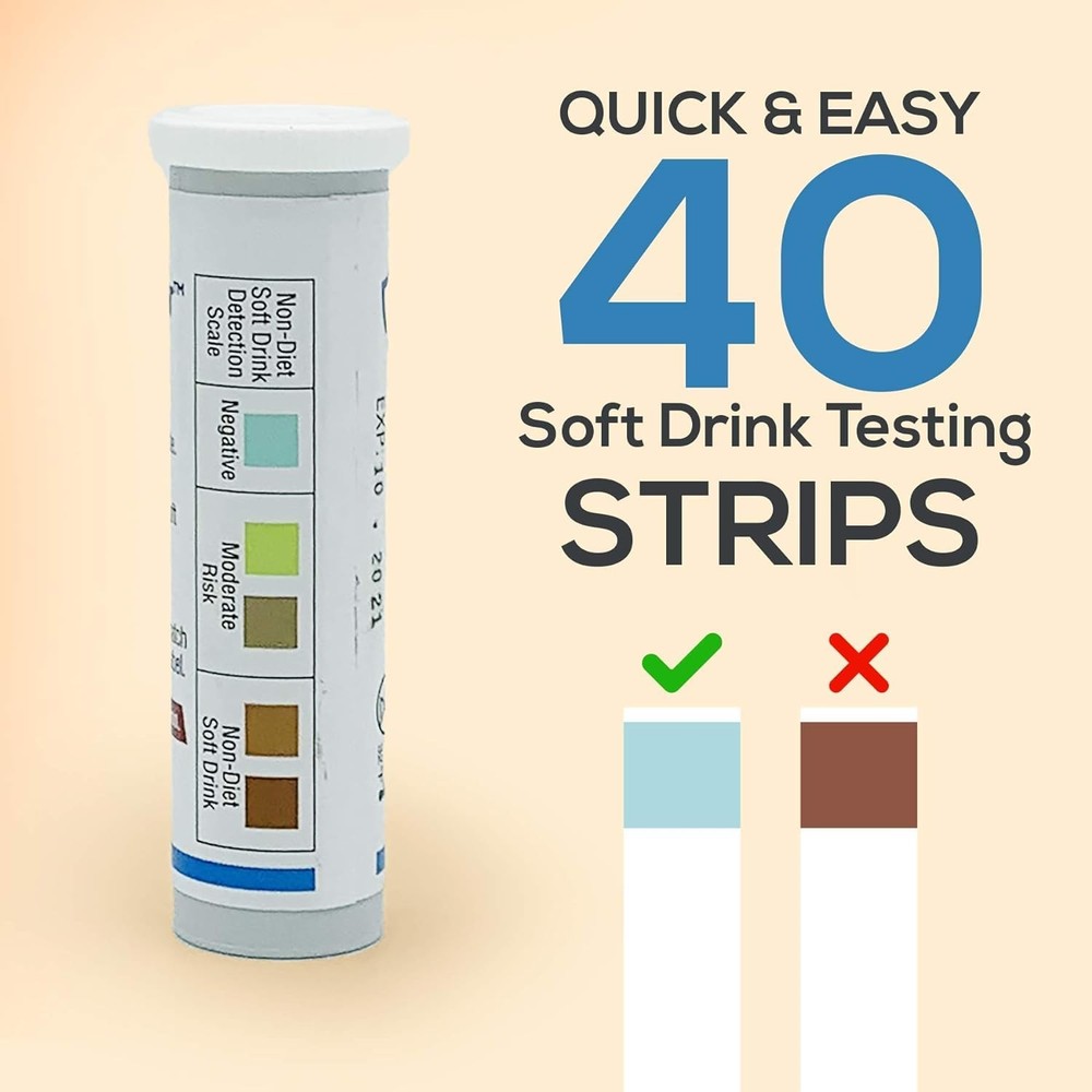 DietDetector Test Strips - Detects Non-Diet Soft Drinks Before Accidental...